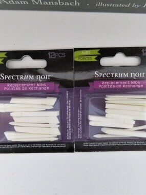 2 packs Spectrum Noir Replacement BRUSH Nibs for Alcohol Markers Pens 3 Pack